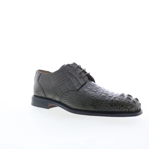 Ferrini HB Alligator 228 Elephant Mens Gray Oxfords & Lace Ups Casual Shoes