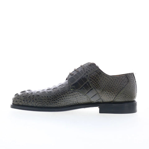 Ferrini HB Alligator 228 Elephant Mens Gray Oxfords & Lace Ups Casual Shoes