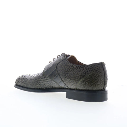 Ferrini HB Alligator 228 Elephant Mens Gray Oxfords & Lace Ups Casual Shoes