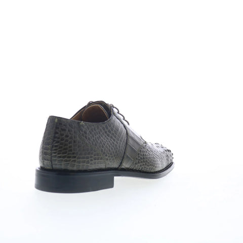 Ferrini HB Alligator 228 Elephant Mens Gray Oxfords & Lace Ups Casual Shoes