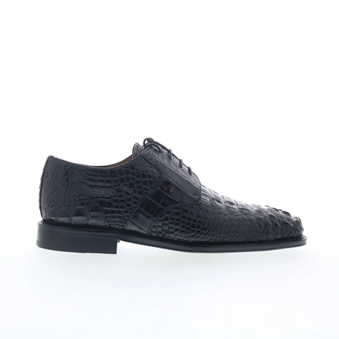 Ferrini HB Alligator 228 F228BL Mens Black Oxfords & Lace Ups Casual Shoes