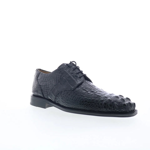 Ferrini HB Alligator 228 F228BL Mens Black Oxfords & Lace Ups Casual Shoes