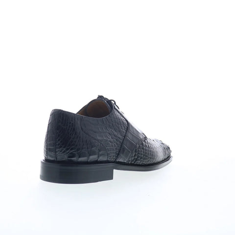 Ferrini HB Alligator 228 F228BL Mens Black Oxfords & Lace Ups Casual Shoes