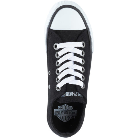 Harley-Davidson Roarke Ox D93812 Mens Black Canvas Lifestyle Sneakers Shoes