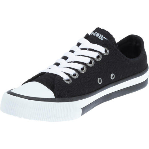 Harley-Davidson Roarke Ox D93812 Mens Black Canvas Lifestyle Sneakers Shoes