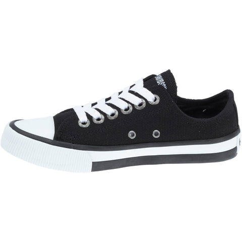 Harley-Davidson Roarke Ox D93812 Mens Black Canvas Lifestyle Sneakers Shoes