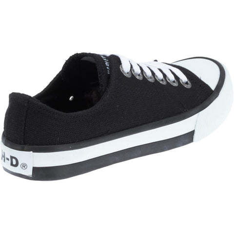 Harley-Davidson Roarke Ox D93812 Mens Black Canvas Lifestyle Sneakers Shoes