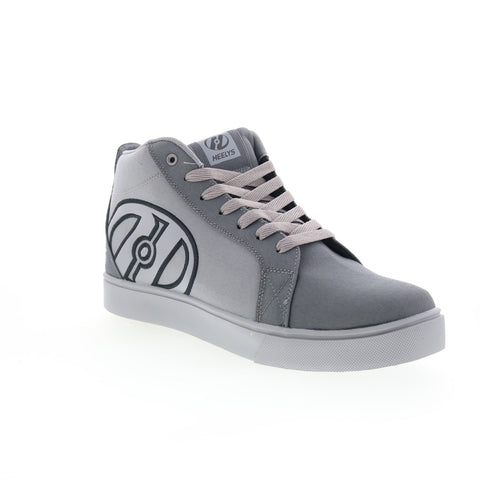 Heelys Racer 20 Mid HE00467021 Mens Gray Canvas Lifestyle Sneakers Shoes