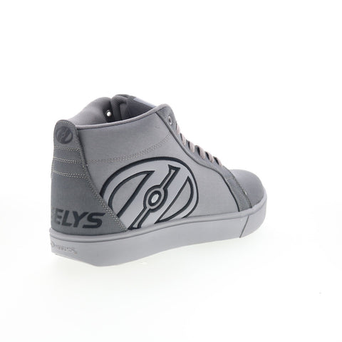 Heelys Racer 20 Mid HE00467021 Mens Gray Canvas Lifestyle Sneakers Shoes