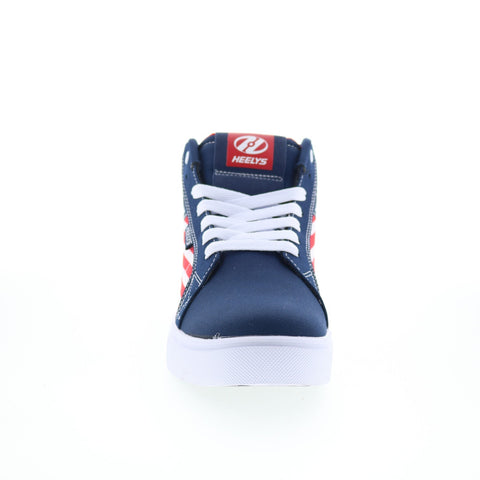 Heelys Racer Mid HE01100410 Mens Blue Canvas Lifestyle Sneakers Shoes