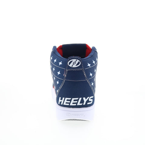Heelys Racer Mid HE01100410 Mens Blue Canvas Lifestyle Sneakers Shoes