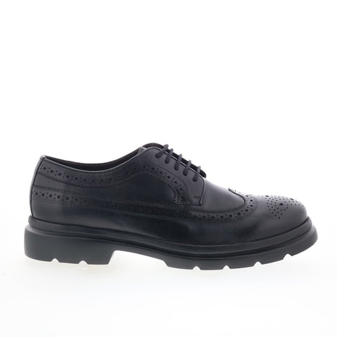 Studio Belvedere Hector Mens Black Oxfords & Lace Ups Wingtip & Brogue Shoes