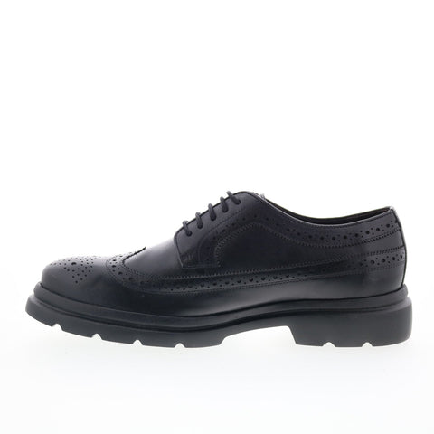Studio Belvedere Hector Mens Black Oxfords & Lace Ups Wingtip & Brogue Shoes