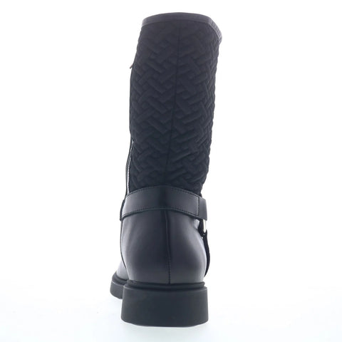 Aquatalia Helda L537601 Womens Black Leather Zipper Ankle & Booties Boots