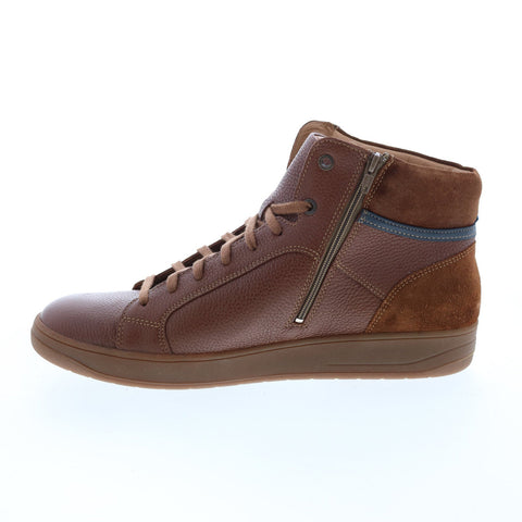 Mephisto Heliot Mens Brown Leather Lace Up Lifestyle Sneakers Shoes