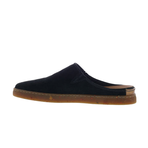 Steve Madden Helseen HELS01M1 Mens Black Suede Slip On Mules Slippers Shoes