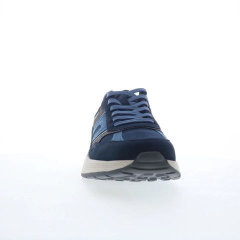 Rockport Henry RMHENRY Mens Blue Wide Suede Lifestyle Sneakers Shoes