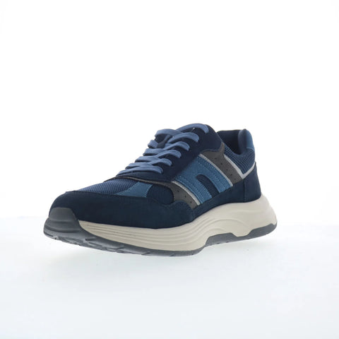 Rockport Henry RMHENRY Mens Blue Wide Suede Lifestyle Sneakers Shoes