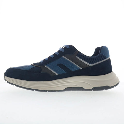 Rockport Henry RMHENRY Mens Blue Wide Suede Lifestyle Sneakers Shoes