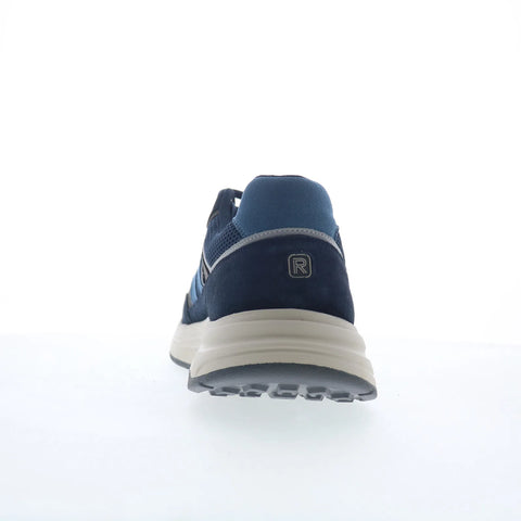 Rockport Henry RMHENRY Mens Blue Wide Suede Lifestyle Sneakers Shoes