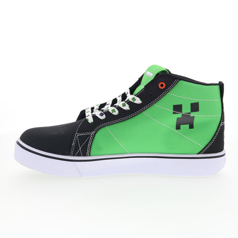 Heelys Racer 20 Mid Minecraft Mens Green Canvas Lifestyle Sneakers Shoes