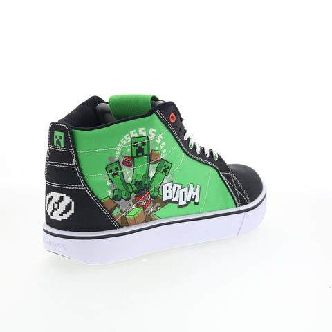 Heelys Racer 20 Mid Minecraft Mens Green Canvas Lifestyle Sneakers Shoes