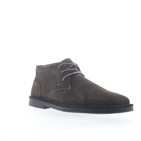 Steve Madden Hestonn Mens Gray Suede Lace Up Chukkas Boots