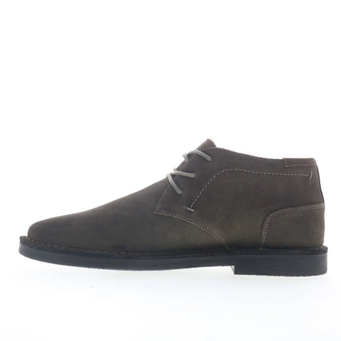 Steve Madden Hestonn Mens Gray Suede Lace Up Chukkas Boots