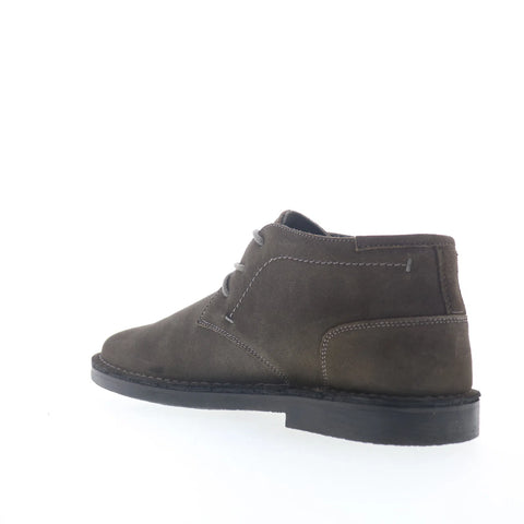 Steve Madden Hestonn Mens Gray Suede Lace Up Chukkas Boots