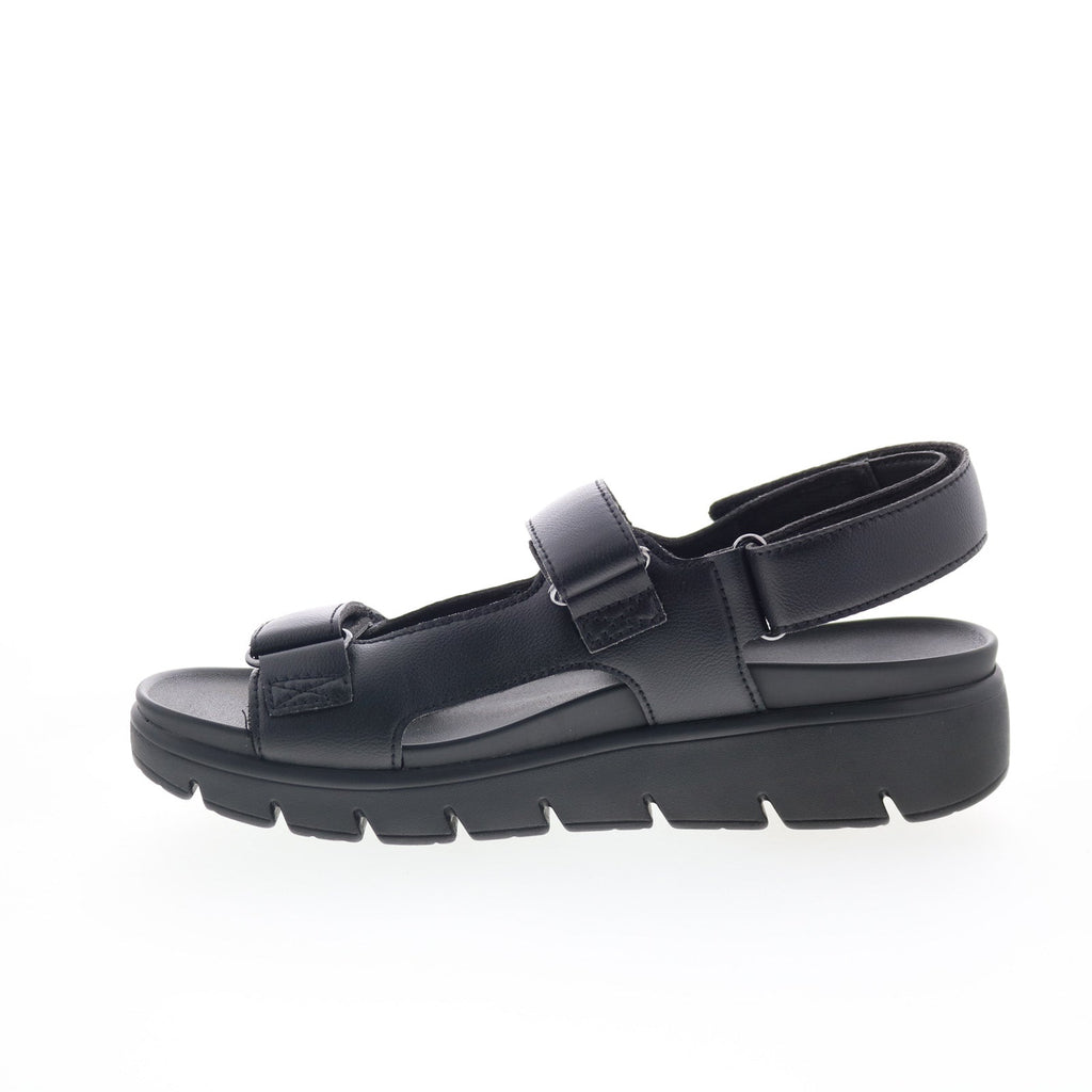 Alegria Henlee HLE-7438 Womens Black Synthetic Strap Sandals Shoes ...