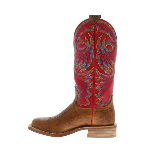 Hyer Sawyer 13" HM11007 Mens Brown Leather Slip On Western Cowboy Boots