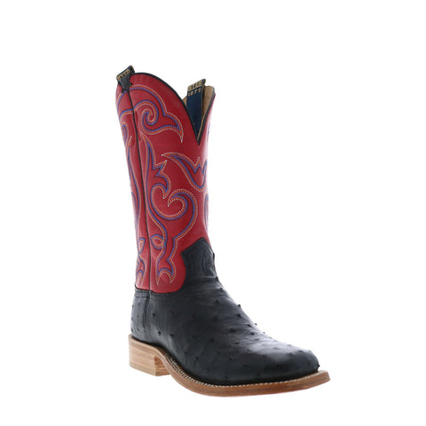 Hyer Jetmore 13" HM11009 Mens Black Leather Slip On Western Cowboy Boots