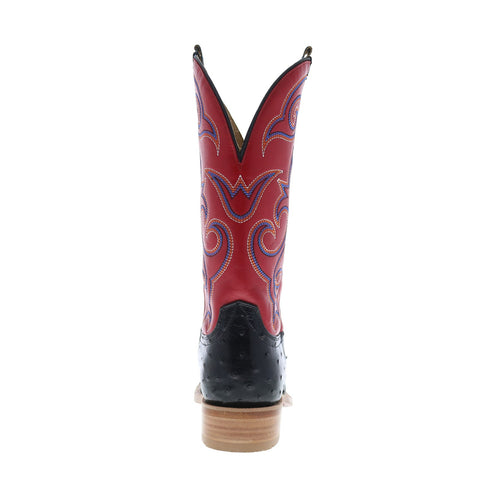 Hyer Jetmore 13" HM11009 Mens Black Leather Slip On Western Cowboy Boots