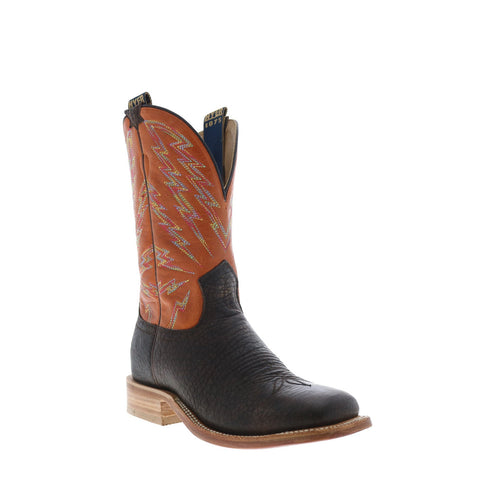 Hyer Hazelton 11" HM11010 Mens Brown Leather Slip On Western Cowboy Boots
