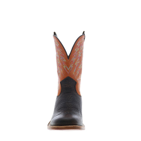 Hyer Hazelton 11" HM11010 Mens Brown Leather Slip On Western Cowboy Boots