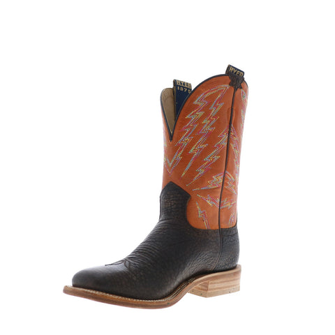 Hyer Hazelton 11" HM11010 Mens Brown Leather Slip On Western Cowboy Boots