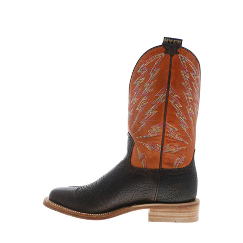 Hyer Hazelton 11" HM11010 Mens Brown Leather Slip On Western Cowboy Boots