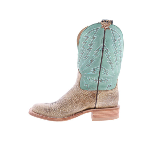 Hyer Hazelton 11" HM11011 Mens Brown Leather Slip On Western Cowboy Boots