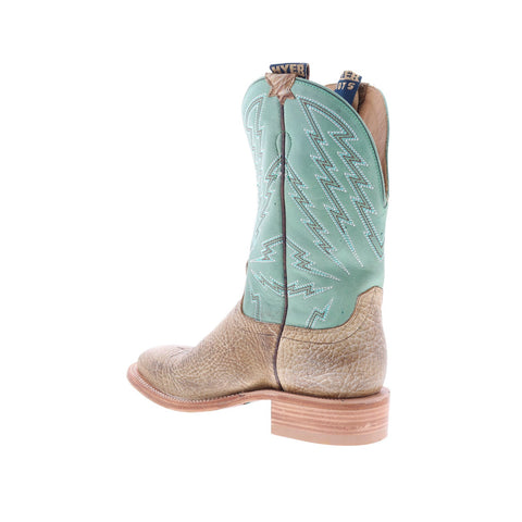 Hyer Hazelton 11" HM11011 Mens Brown Leather Slip On Western Cowboy Boots