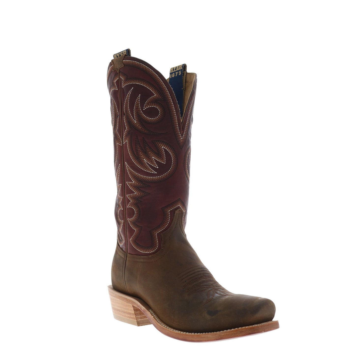Mens Cowboy Boots Size 13 Honey and Brown main image 1