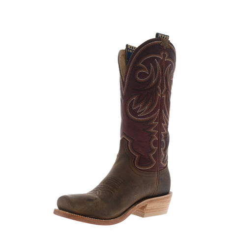 Hyer Hays 13" HM12007 Mens Brown Leather Slip On Western Cowboy Boots