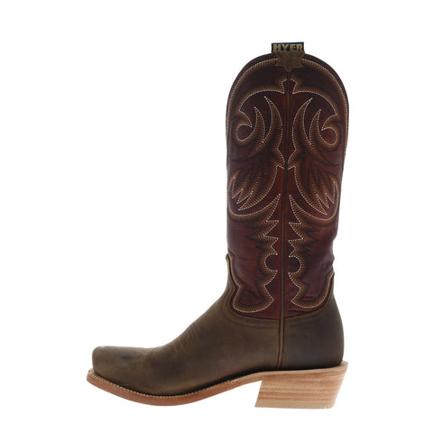 Hyer Hays 13" HM12007 Mens Brown Cowhide Leather Western Cowboy Boots