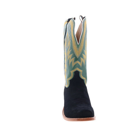 Hyer Culver 13" Exotic Leather HM12008 Mens Black Cowboy Western Boots