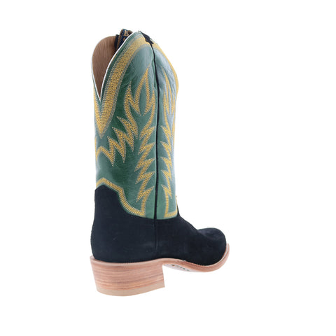 Hyer Culver 13" Exotic Leather HM12008 Mens Black Cowboy Western Boots
