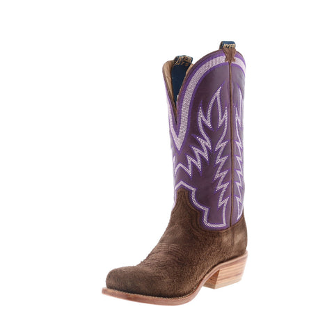 Hyer Culver 13" HM12009 Mens Brown Leather Slip On Western Cowboy Boots