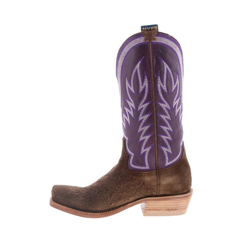 Hyer Culver 13" HM12009 Mens Brown Leather Slip On Western Cowboy Boots