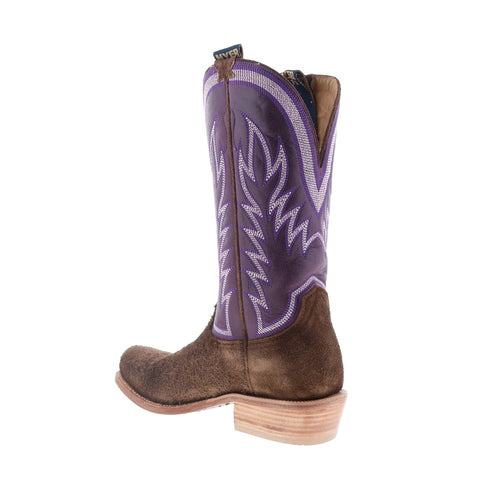 Hyer Culver 13" HM12009 Mens Brown Leather Slip On Western Cowboy Boots