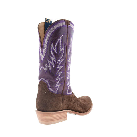 Hyer Culver 13" HM12009 Mens Brown Leather Slip On Western Cowboy Boots