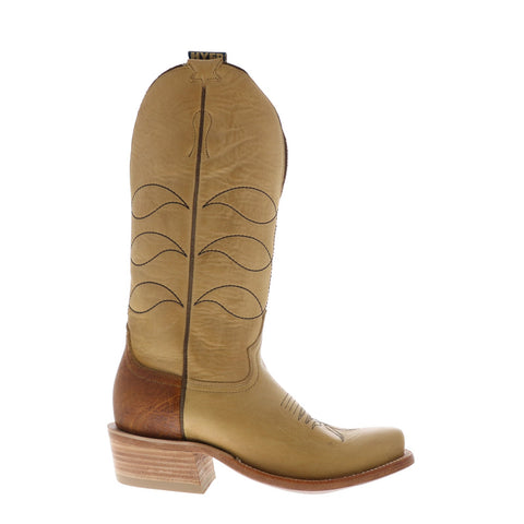 Hyer Maize 13" HM12010 Mens Brown Wide Leather Slip On Western Cowboy Boots