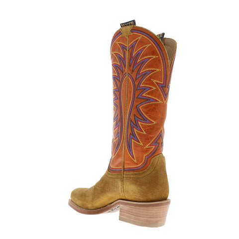 Hyer Rose Hill 13" HW42006 Womens Brown Suede Slip On Western Cowboy Boots
